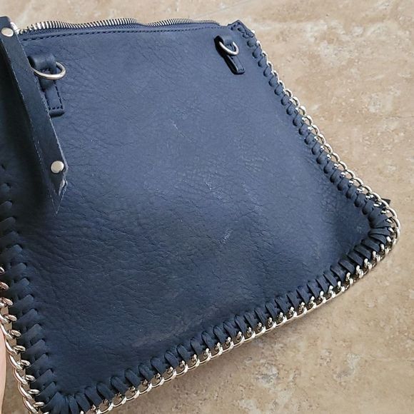 *NEW* Chico's Black & Silver Jubilee Fringe Crossbody Clutch - Picture 10 of 10